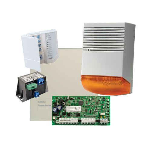 Kit alarma la efractie DSC cu sirena exterioara