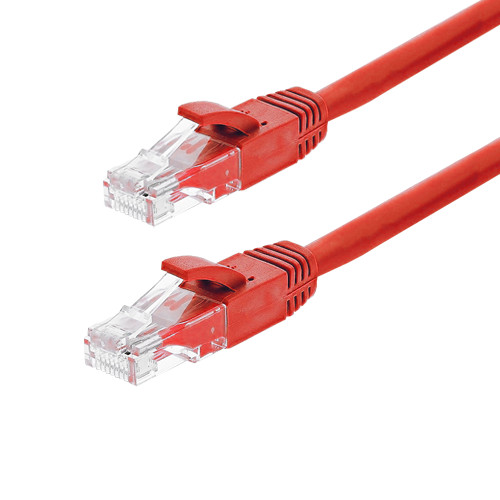 Patch cord Gigabit UTP cat6, LSZH, 3.0m, rosu - ASYTECH Networking TSY-PC-UTP6-3M-R