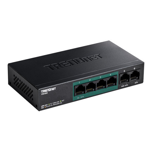 Switch 4 porturi PoE+, 2 porturi uplink- TRENDnet TPE-S50