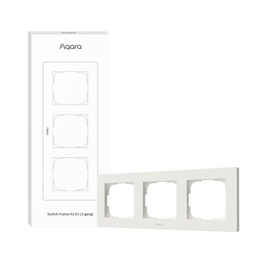 Cadru comutator Aqara H2 EU (triplu / 2-sloturi), alb