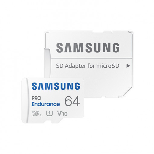 Card de memorie Samsung Pro Endurance de 64 GB + adaptor (MB-MJ64KA/EU)