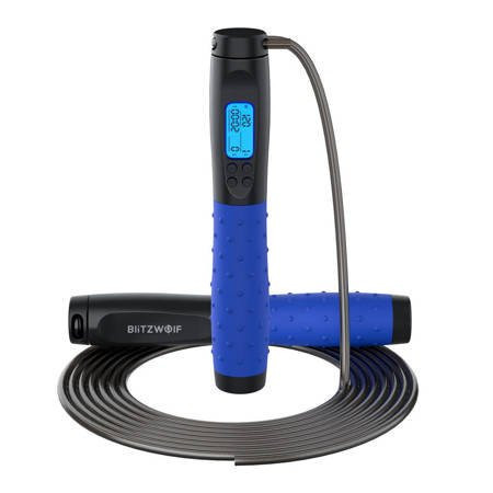 Coarda de sarit digitala Blitzwolf BW-JR1 cu contor (negru)