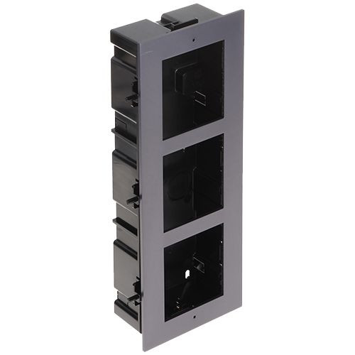 Rama montaj ingropat, 3 module, pentru Interfon modular - HIKVISION DS-KD-ACF3
