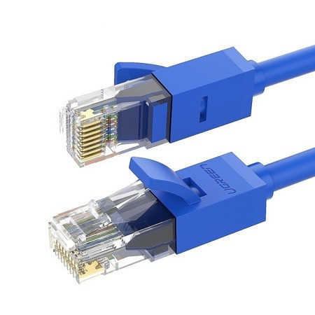 Cablu patchcord Ugreen Ethernet RJ45 Cat 6 UTP 1000Mbps 3 m albastru