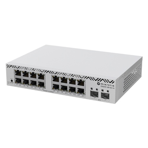 Cloud Smart Switch, 16 x Gigabit, 2 x SFP+ 10Gbps, 1U - Mikrotik CSS318-16G-2S+IN