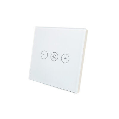 Dimmer SmartWise, compatibil cu aplicația eWeLink, comutator tactil Wi-Fi alb