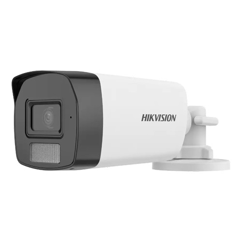 Dual Light - Camera analog 2MP, lentila 2.8mm, IR 40m, WL 40m, TVI/AHD/CVI/CVBS, Mic. - HIKVISION DS-2CE17D0T-LFS-2.8mm