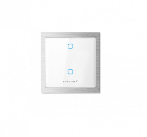 Intrerupator Smart ORVIBO, C-touch, ZigBee, Wi-Fi, control de pe telefon, 2.4 GHz, Google Assistant, Amazon Alexa, T20W2Z