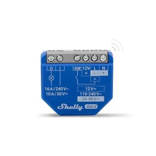 Shelly 1 Gen4 multiprotocol (Wi-Fi + Bluetooth + Zigbee 3.0) Matter compatible