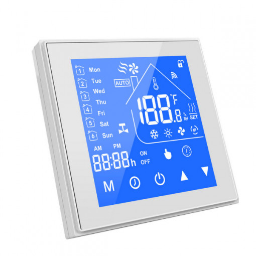 Termostat inteligent WiFi SmartWise, compatibil cu Sonoff - eWeLink, tip ‘B’ (16A), alb