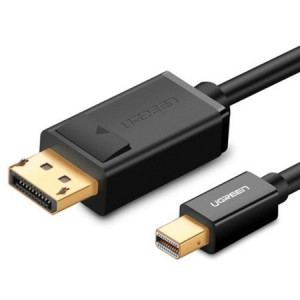 Cablu Mini DisplayPort la DisplayPort UGREEN MD105 4K 60Hz bidirecțional 1.5m (negru)
