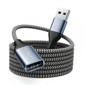 Cablu prelungitor Joyroom USB 2.0 (mama) - USB (tata) 2m gri