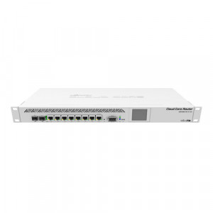 Cloud Core Router, 7 x Gigabit, 1 x combo SFP/Gigabit, 1 x SFP+, RouterOS L6, 1U - Mikrotik CCR1009-7G-1C-1S+