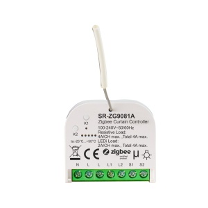Controler Sunricher Zigbee pentru rulouri retrofit, 2 x 4A