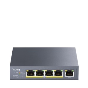 CUDY 5-Port Gigabit PoE+ Switch 60W