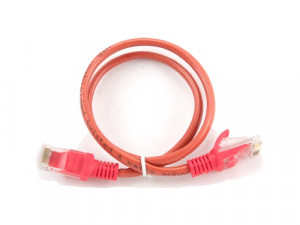 Patch cord CAT5e UTP , red, 0.25 m, Gembird "PP12-0.25M/R"