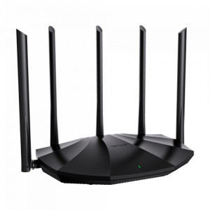 Router Wi-Fi 6, DualBand 2.4Ghz/5GHz, 300+1201Mbps, 5x6dBi, 4 porturi Gigabit - TENDA TND-RX2-PRO