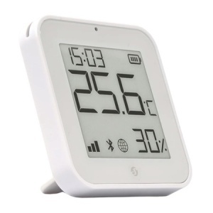 Senzor de temperatură și umiditate ZigBee Shelly BLU H&T ZB (alb)