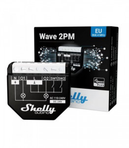 SHELLY QUIBINO WAVE 2PM - COMUTATOR/RELEU 2X 10A (Z-WAVE)
