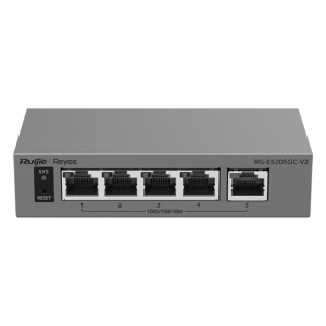 Switch L2, 5 x RJ45 Gigabit, Camera detection, Cloud Management - Ruijie Reyee RG-ES205GC-V2