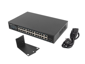 Switch Lanberg 24 Gigabit Ethernet, 360W