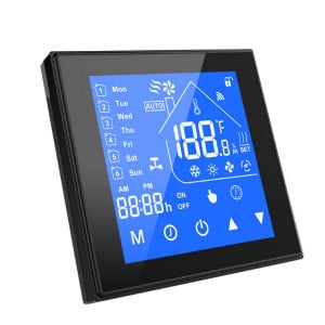 Termostat inteligent WiFi SmartWise, compatibil cu Sonoff - eWeLink, tip ‘B’ (16A), Negru