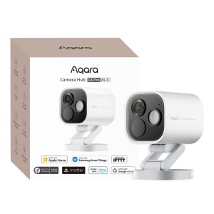 Aqara G5 Pro Camera hub, HomeKit cu gateway Zigbee și Thread, WiFi, alb