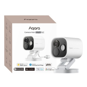 Aqara G5 Pro Camera hub, POE, HomeKit cu gateway Zigbee și Thread, alb