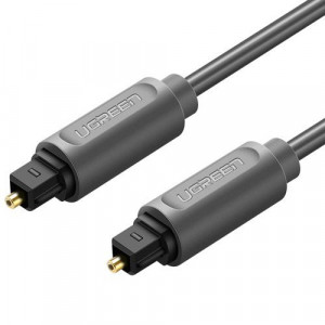 Cablu digital de fibra optica audio 2 m Toslink SPDIF gri UGREEN