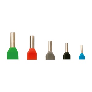 Terminale izolate cu capat dublu, sectiune transversala 2x1.0mmp, 500buc/set PKY-22010