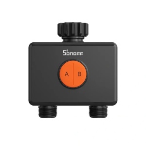 Valvă inteligentă de irigare Zigbee cu două canale și debitmetru SONOFF SWV-ZF2E Hydro DUO