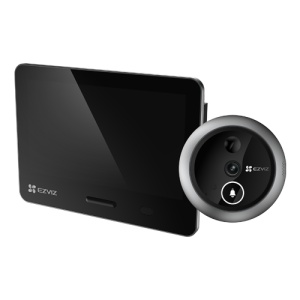 Vizor electronic smart, Wi-Fi, 4K, monitor tactil 5.5', sonerie, audio, acumulator 7100 mAh - EZVIZ CS-EP4-Sliver