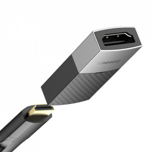Adaptor Baseus HDMI la HDMI 4K/60Hz - negru