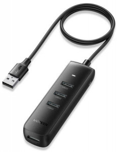 Adaptor USB 4 în 1 UGREEN CM416, 4x USB (negru)