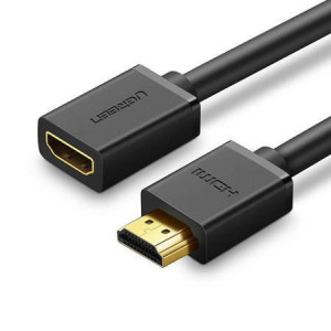 Cablu adaptor HDMI tată-mama HDMI UGREEN HD107, FullHD, 0,5m (negru)