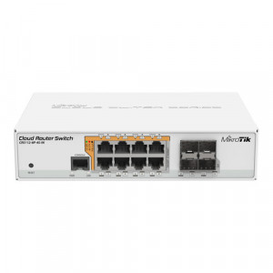 Cloud Router Switch, 8 x Gigabit cu PoE-out, 4 x SFP - Mikrotik CRS112-8P-4S-IN