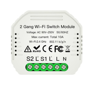 Comutator dublu Wi-Fi TUYA Mini