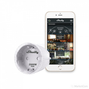 Priza inteligenta Wifi Shelly Plug S cu monitorizare consum