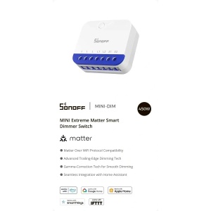 Releu/Comutator cu variator SONOFF MINI-DIM MINI Extreme WiFi Matter