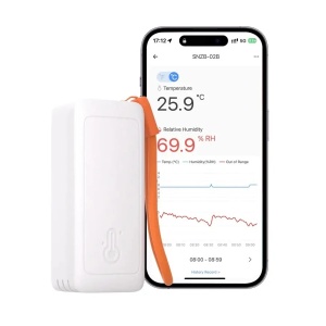 Senzor de temperatură și umiditate Zigbee SONOFF SNZB-02B AirGuard TH Lite