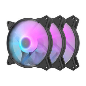 Set de ventilatoare pentru computer Darkflash C6 RGB 3 buc. 120x120 (negru)