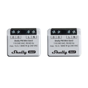 Shelly PM Mini Gen3 la set de 2 bucati