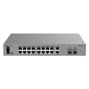 Switch L2, 18 x RJ45 1G (16 x PoE+), 2 x SFP 1G, Putere PoE 250W, Cloud Management - Ruijie Reyee RG-ES220GS-P-V2