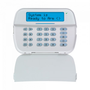 Tastatura LCD alfanumerica, cablata, 128 zone, modul Power G, cititor proximitate, SERIA PRO - DSC HS2LCDRFPRO8EE3