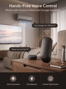 Telecomandă inteligentă IR Zigbee Haozee cu senzor de temperatură și umiditate