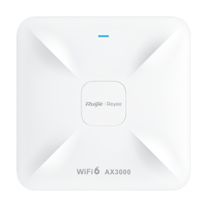 Access Point Wireless AX3000 Dual-Band, Wi-Fi 6, 1x RJ45 2.5G, 1x RJ45 1G, PoE IN, Cloud Management - Ruijie RG-RAP2260