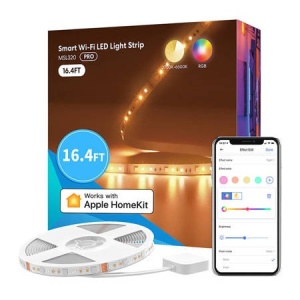 Bandă LED inteligentă Wi-FI cu RGBWW Meross MSL320 (5 metri) HomeKit
