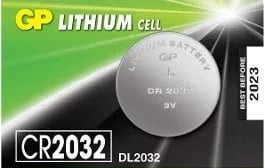 Baterie GP Batteries CR2032 3V lithium, blister 1 buc