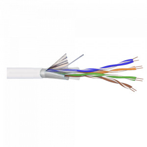 Cablu FTP, cat 5e, CUPRU 100%, 305m, 4x2x24 AWG - eRaya NET5EFT-305