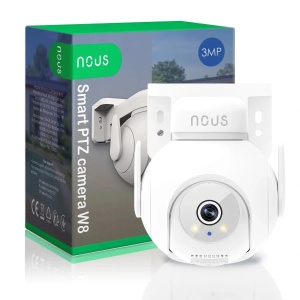 Cameră IP inteligentă PTZ pentru exterior Nous W8 WiFi 3MP Tuya